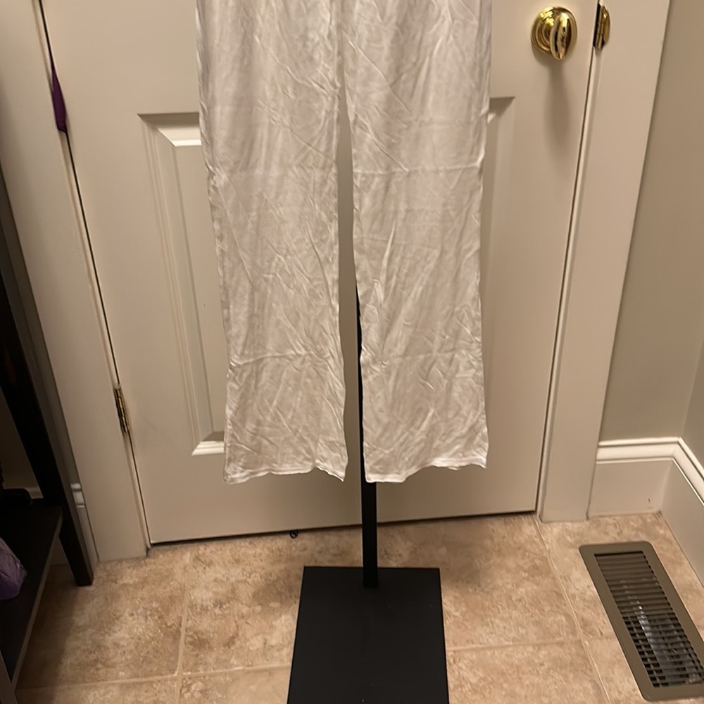 LAmade Bobi Smocked Waist Wide Leg Pant in White - Picture 10 of 16